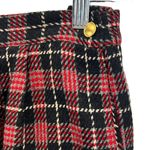 VTG Haberdashery Plaid Womens Suit Red 12P Wool Blend Academia Tartan Plaid Photo 9