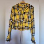 We The Free People Women's Rufled Up Plaid Shirt Jacket Size XS Photo 7