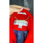 Trina Turk  Women's‎ Red Wool Overcoat Size 4 Winter Long Coat Photo 8