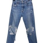 Moussy Vintage MV Latrobe Medium Wash Distressed Jeans Size 25 Photo 1