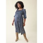 Ingrid And Isabel Ingrid + Isabel The Breeze Maternity Midi Dress Blue XS Photo 9