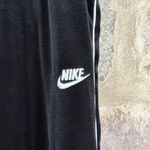 Nike  Heritage Velour Velvet Sweatpants Women's Large Joggers Stretch Black White Photo 4