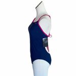 Nike NWT  Open Back Lace Up Detail SwimSuit Photo 3