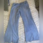 American Bazi Light Wash Wide-Leg Jeans with Front Slits ā Size 2X Photo 0