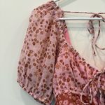 Free People  Tessa Dress Floral Print Mini Dress in Pink and Red Size S Photo 7