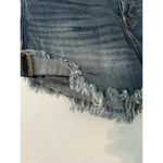 Altar'd State  Jorts Size 28 Denim Jean Shorts Bandana Belt Frayed Hem Photo 2