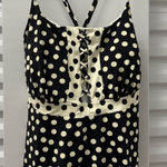 Lands' End Black and White Polka Dot swim top Size 22W Photo 0