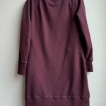American Giant Moto Hoodie Dress Burgundy Red Sweatshirt Pullover Tunic Medium Photo 4