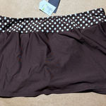 Tommy Hilfiger Women’s  Size 14 Brown Somerset Dot Skirted Swim Bikini Skirt NWT Photo 0