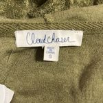 Cloud Chaser  Hoodie Olive Green Soft Comfy Zip Jacket Cropped Womens Small New Photo 6