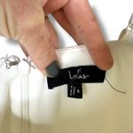 Lulus NWOT Meet For Tea White Woven Jacquard Corset Bustier Midi Dress Small Photo 4