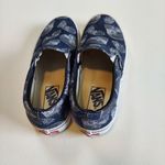 Vans Navy Blue 3D Skull Canvas Slip On Unisex Men Size 6 and Women Size 7.5 Photo 3