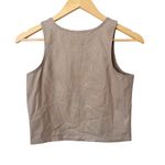 Tavi Women’s Light Brown Tan Shimmer Cropped Athletic Tank Top Size Small Photo 1