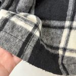 ZARA {M} Black and White Plaid Jacket Shacket Photo 5