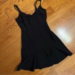 Lulus Stylize Black Flounce Hem Mini Dress Size Small Photo 3