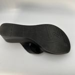 Marc Fisher Marc‎ Fisher Thong Wedge Sandals Black Leather Elastic Size 9.5M Women's Photo 14