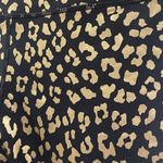 AQUA  black and gold animal print 7/8 leggings. Photo 6
