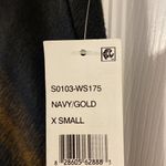 Sanctuary  Skirt size XS so beautiful brand new with tags navy blue and gold Photo 3