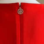 Tommy Hilfiger Bright Red Midi Sleeveless Dress SZ 8 Zipper In Back with Symbol Photo 5