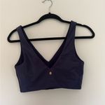 Spiritual Gangster  Deep Blue V-Neck long line bra Photo 4