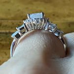 Natural Rainbow Moonstone Sterling Silver Ring Size 7 Photo 1