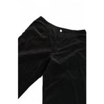 Vintage Adriana Bermani Sport Black Velour Pants Sz 14 Vintage Y2K Goth Photo 4