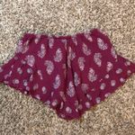 Band of Gypsies floral flutter hem flowy short shorts Photo 6