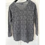 Vera Wang Simply Vera  Gray Knit Sweater V Neck Long Sleeve Pullover Top‎ M Photo 4