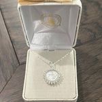 Disney Mickey Mouse Silver Coin Necklace Photo 0