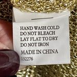 Gold Sweater Size Small Open Knit Short Sleeved Downtown Coalition Trendy Rare Photo 8