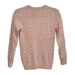 Amour Vert 100% Wool Cable Knit Sweater in Blush Pink - Size XS Photo 1