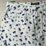 Momokrom NWT  Floral Straight Leg Long Denim Jeans US XL/UK 14 Preppy Punk Photo 2