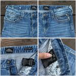 Y2K ReRock for Express Distressed Light Wash Blue Low Photo 5