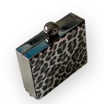 new RoccoBarocco ❤︎ Animal Print Minaudière Box Bag ❤︎ Drop In Chain Handle ❤︎ Photo 2