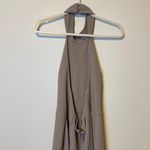 Jenny Yoo  Petra Bridesmaid Dress Size 12 Maxi Halter Neutral Quartz Wedding Photo 7