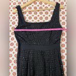 Francesca's EUC Francesca’s Black Lace Sequin Midi Dress Size Medium Photo 4