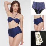 American Apparel AA Nylon Tricot High Waist Swim Brief Photo 1