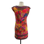Trina Turk Felana Shift Dress Floral Paisley Print Multicolor Red Size 4 Photo 7