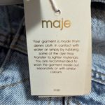 Maje  E18BENEDICTE Denim Vest Blue Sleeveless Jean Jacket NWT – Size 38 Photo 7