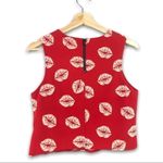 Sam Edelman - Red Kiss Lips Tank Blouse - XS Photo 3