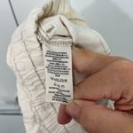 Free People Medium Cream Cropped Cargo Tapered Drawstring Pants with Pockets Photo 7