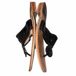 Jack Rogers  Black Hampton Leather Thong Sandals Shoes size 7 Photo 4