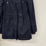 Superdry  Blue Fur Lined Hooded Parka Coat Jacket Microfiber Womens M Warm Winter Photo 4