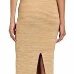 Torn By Ronny Kobo  Madi Crochet Dress beige sand maxi resort vneck open back Photo 1