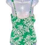 Profile  modern white and green tropical floral design one piece! New Photo 5