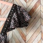 Charming Charlie  Floral Sleeveless Dress Crochet Hem & Straps‎ Women’s Medium Photo 4