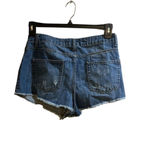 Highway Jeans High-Rise Distressed Cuffed Denim Shorts Blue Women Size 30 Photo 1
