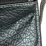 Nine West  Black Faux Leather Foldover Crossbody Bag Wristlet Photo 8