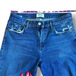 AGOLDE Toni Straight Ankle Jeans Medium Wash Distressed Size 27 Revolve Photo 9