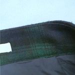 Loft  Plaid Button Trim Shift Skirt Navy and Green Photo 10
